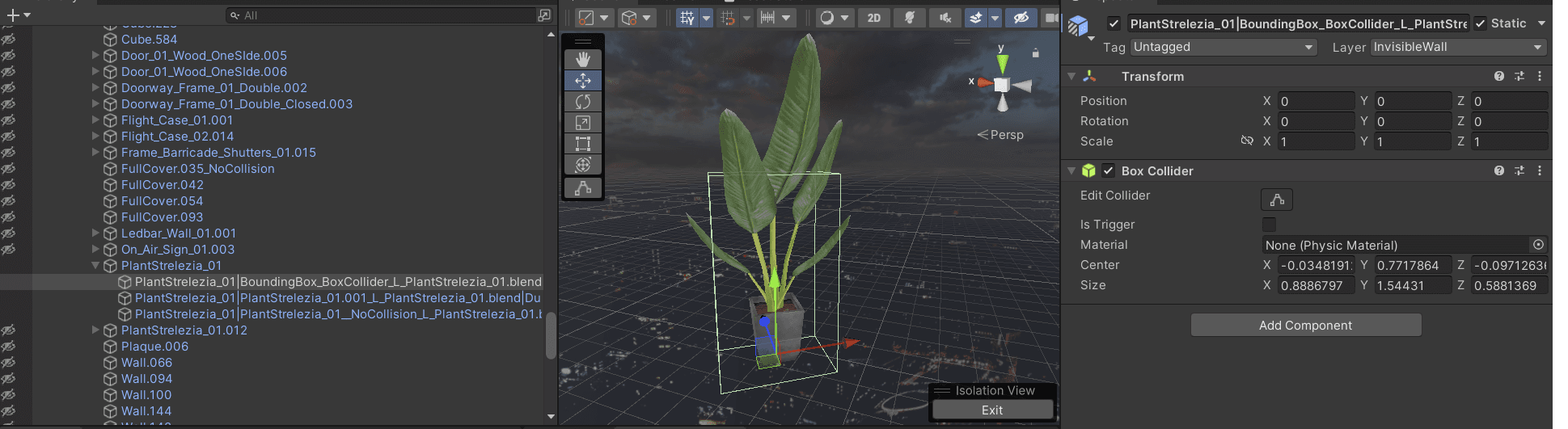 Figure 12: Breachers image provided by Triangle Factory (Object marked as _BoxCollider gets translated to an actual BoxCollider in Unity)