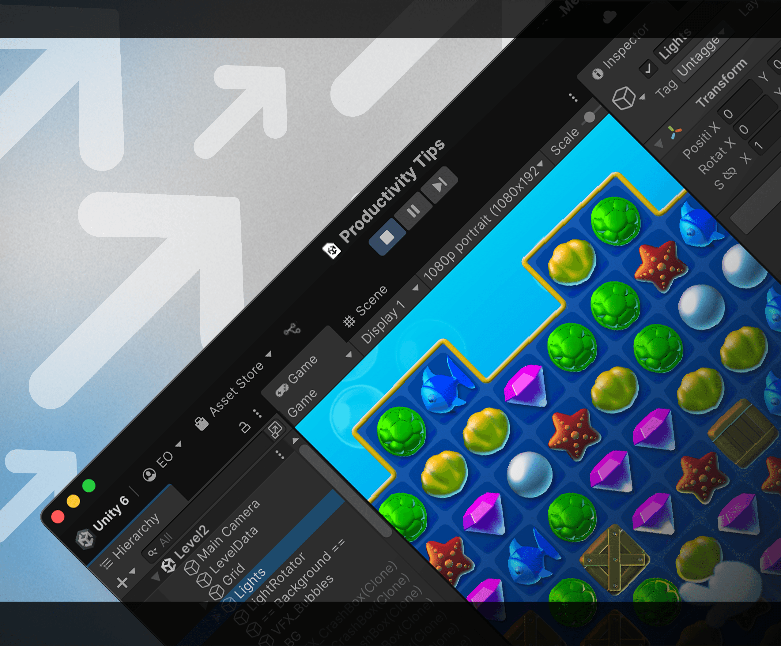 Tips to increase productivity with Unity 6 e-book cover