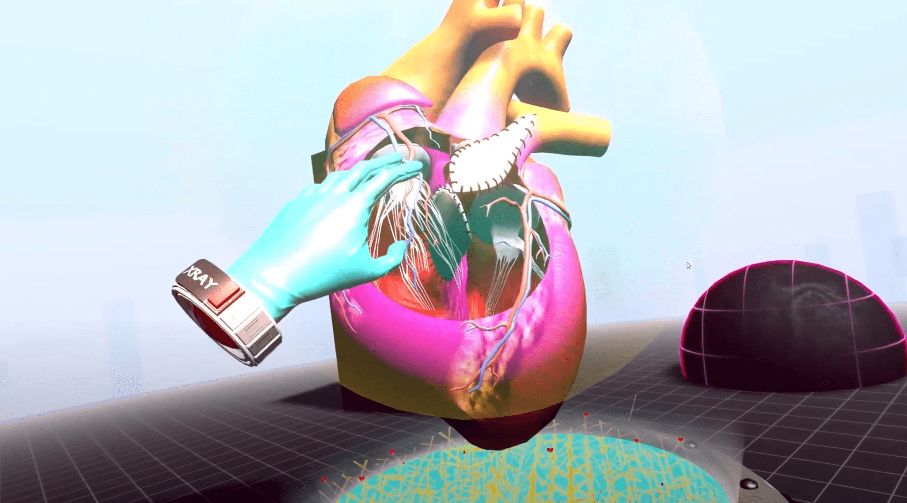 VR plant Herzoperationen